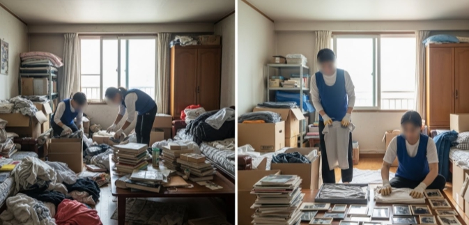 해남 고독사청소중