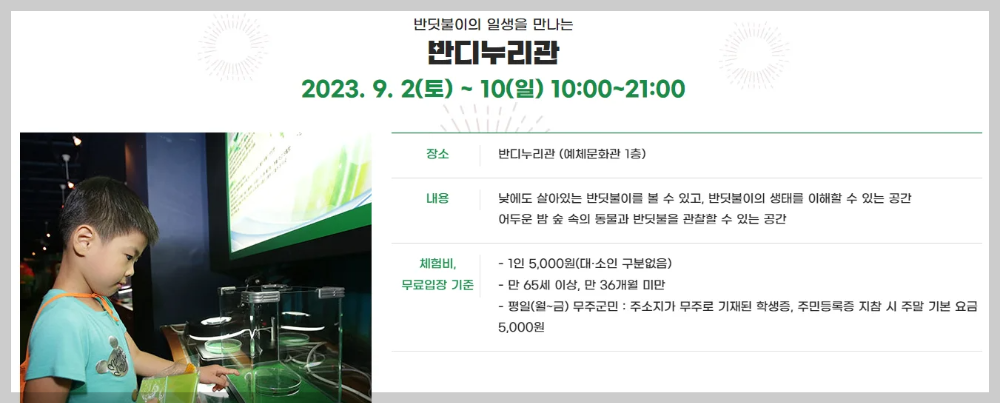 무주 반딧불축제 기본정보&#44; 예약 및 초청가수&#44; 프로그램