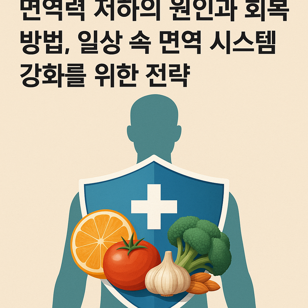 면역력 저하의 원인과 회복 방법, 일상 속 면역 시스템 강화를 위한 전략