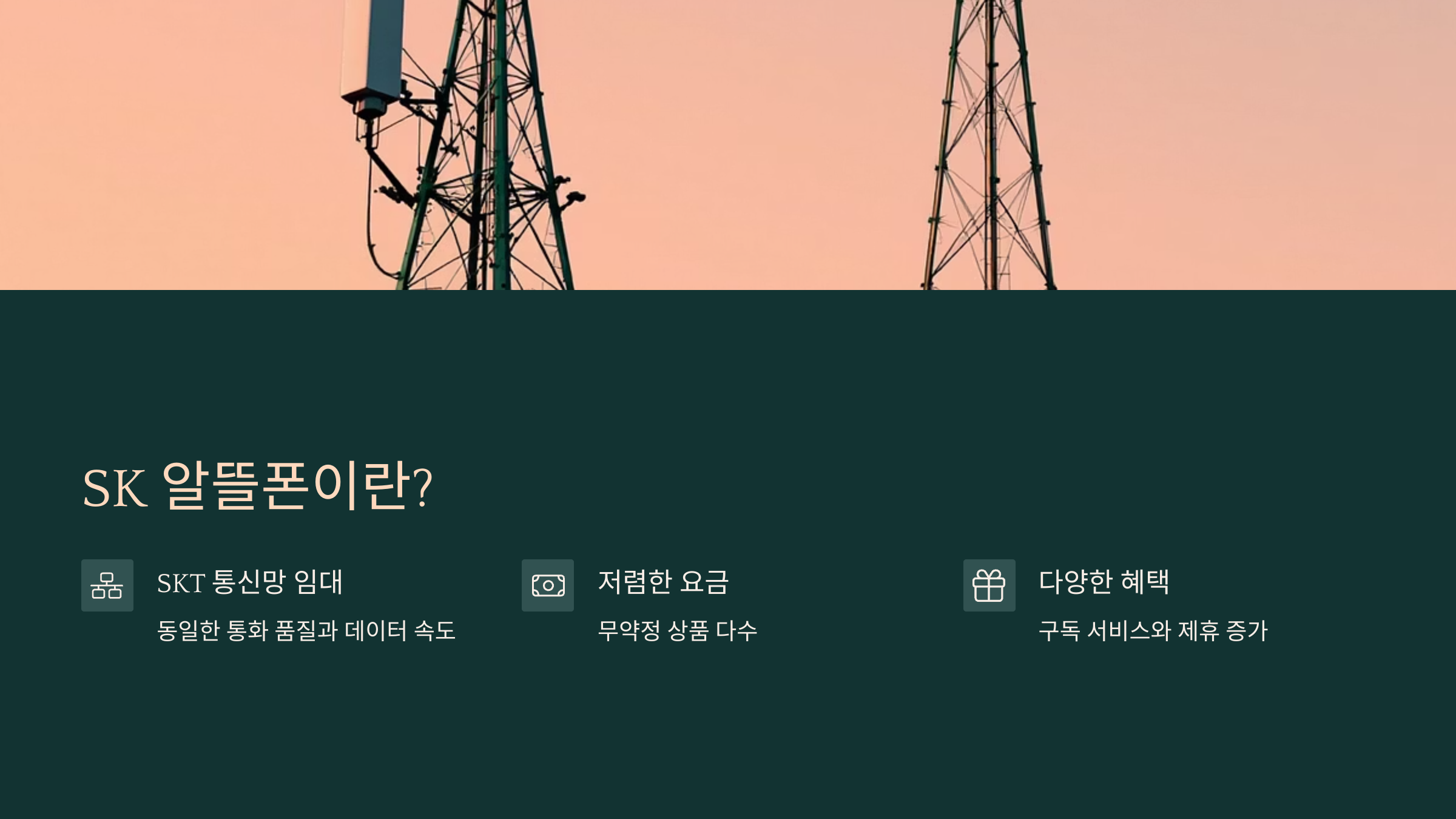 SK 알뜰폰 요금제 총정리