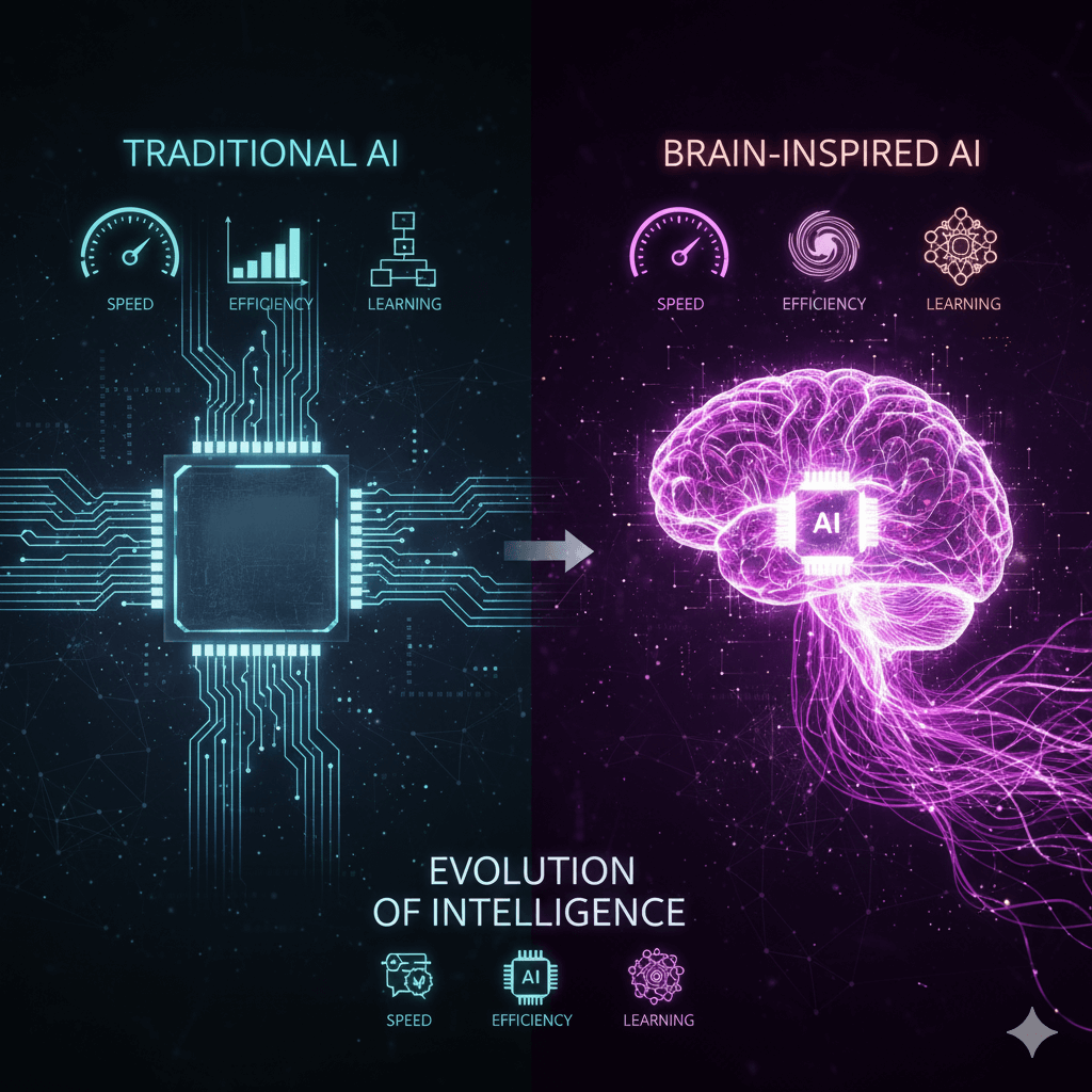 전통 AI vs 뇌모방 AI