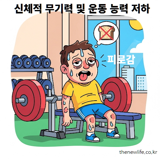 탄수화물 부족 증상 - 운동 후 피로감과 에너지 고갈