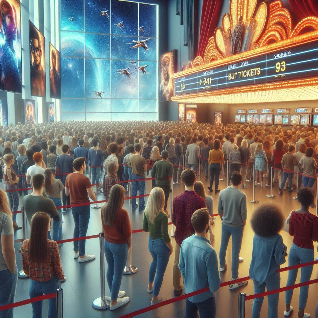 영화-티켓-구매를-위해-줄을-서-있는-사람들