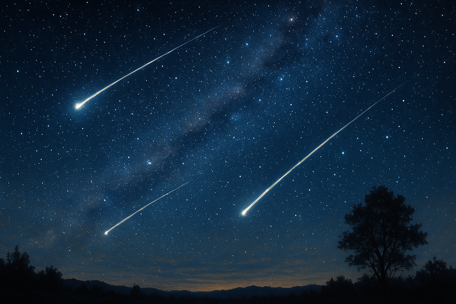 유성이 내리는 밤