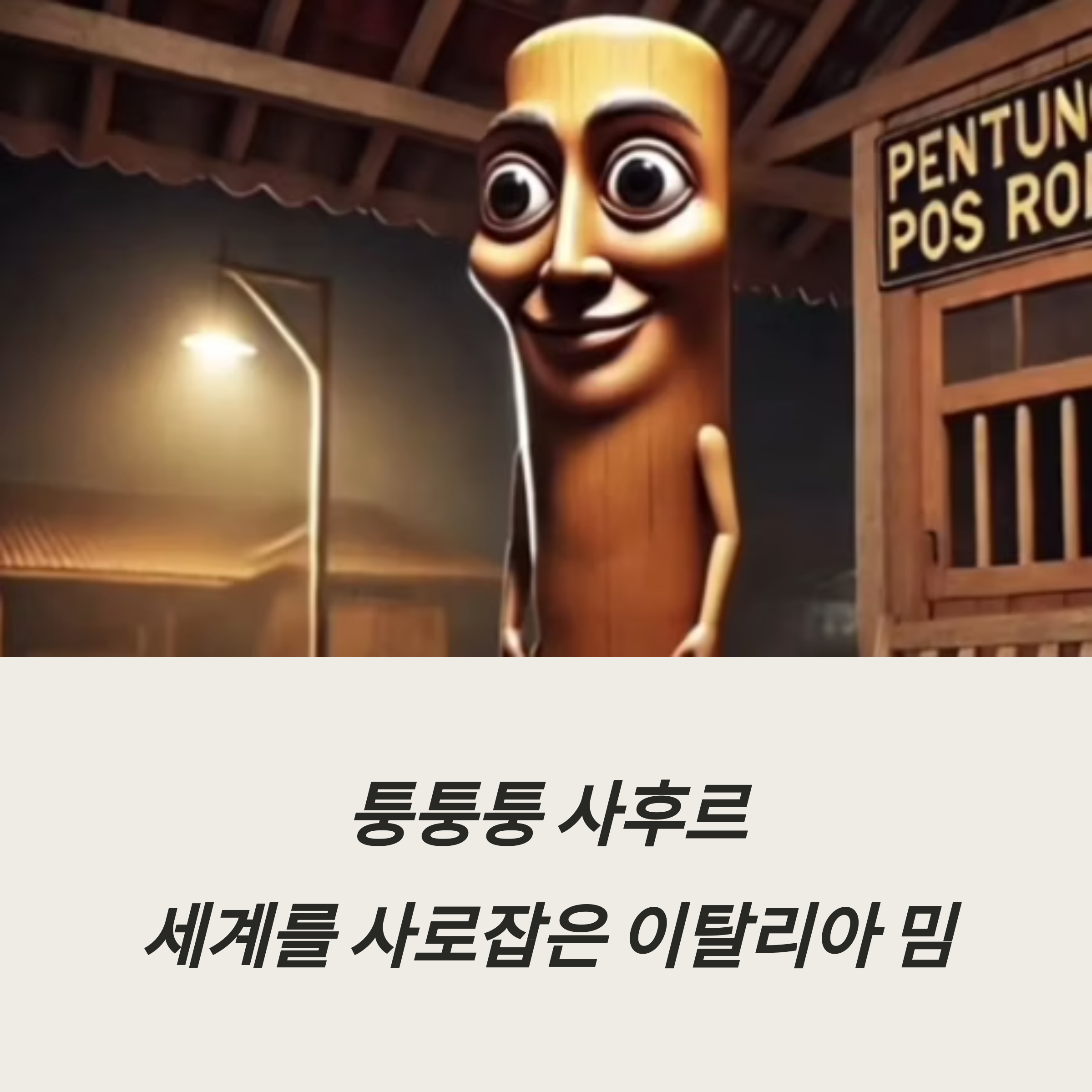 퉁퉁퉁 사후르 밈 패러디 리믹스 버전 효과음 분석