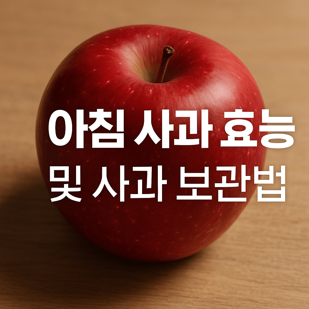 아침 사과 효능