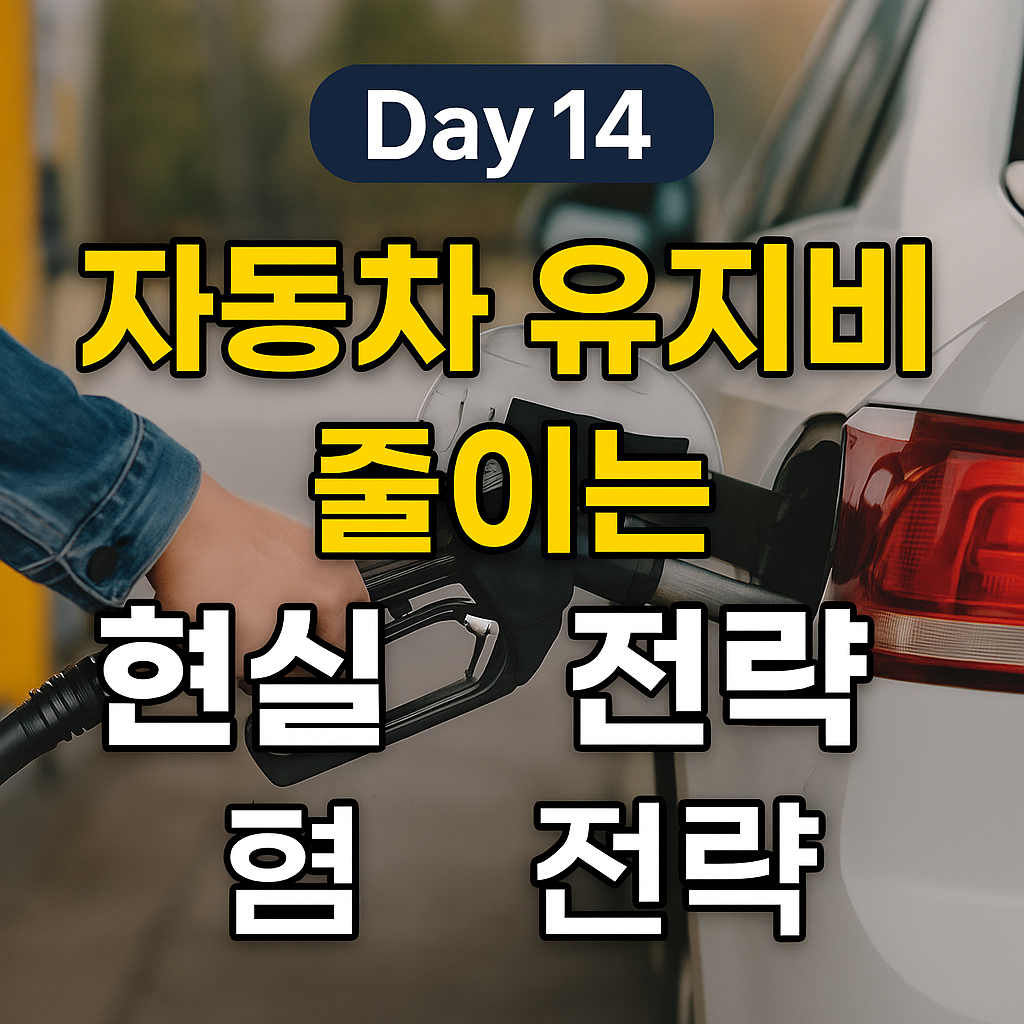자동차 유지비 줄이는 현실 전략 🚗💸