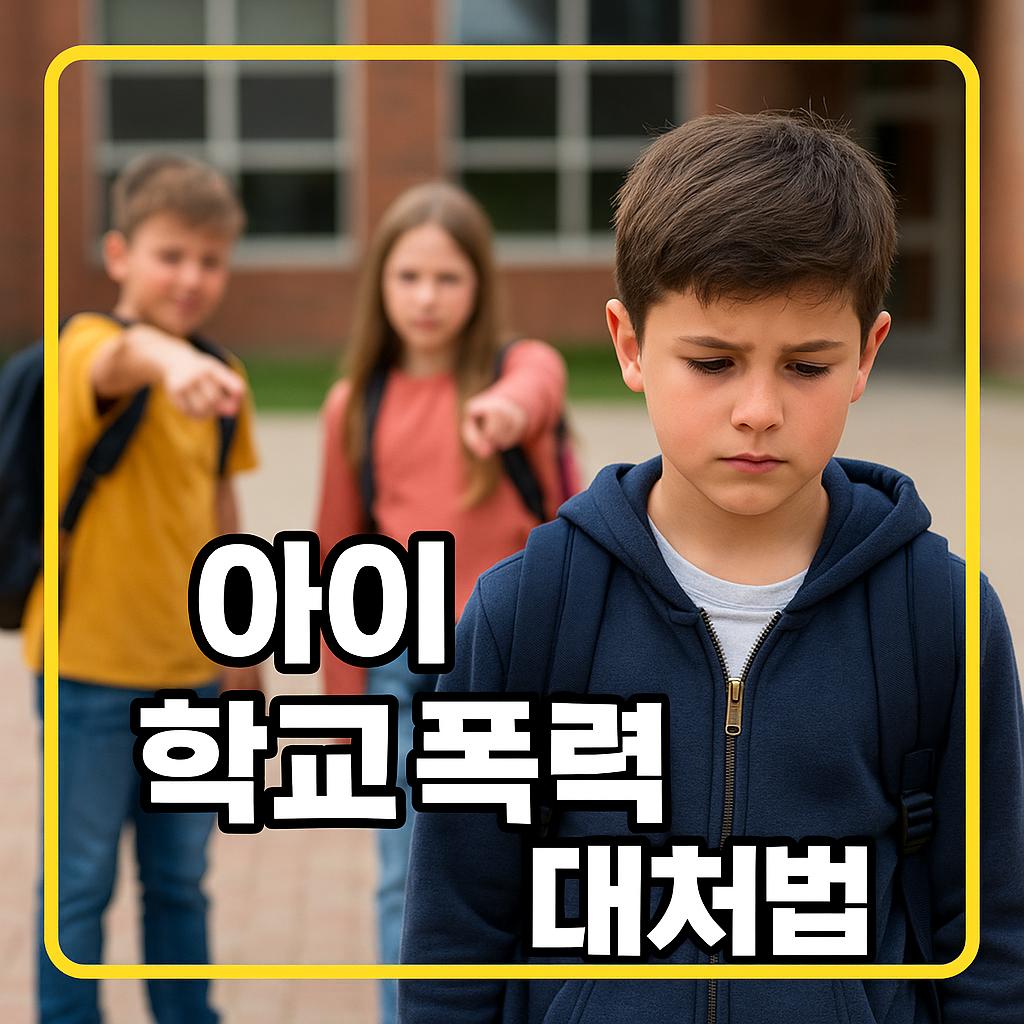 아이 학교 폭력 대처법