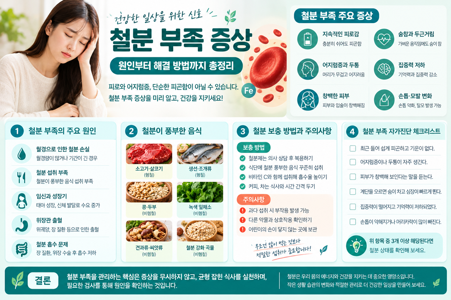 철분 부족 증상 관련 자료