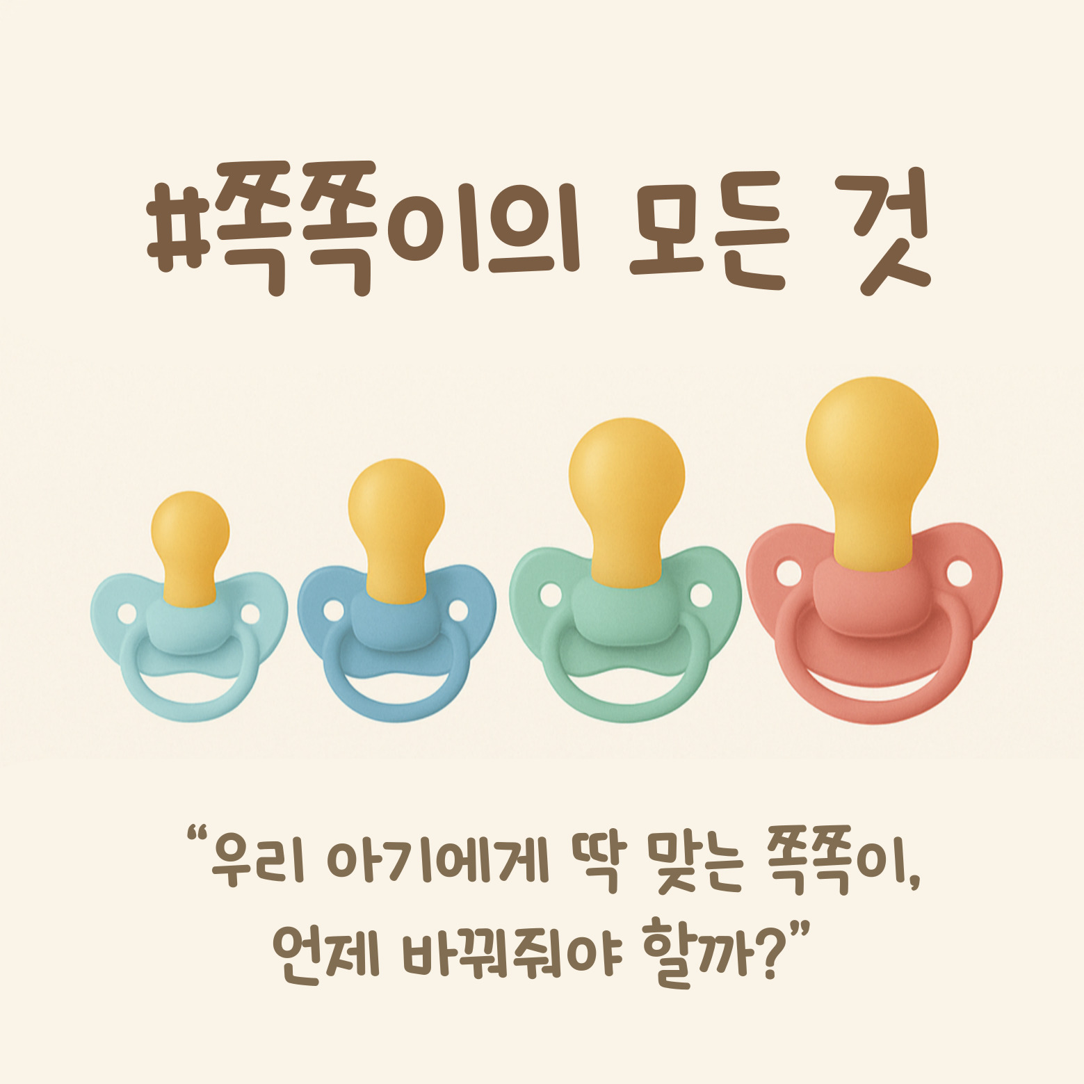 쪽쪽이의 모든 것