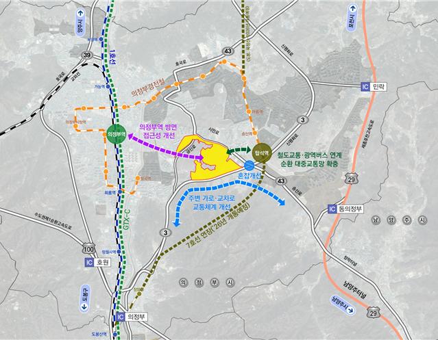 그린벨트 해제 지역 용현