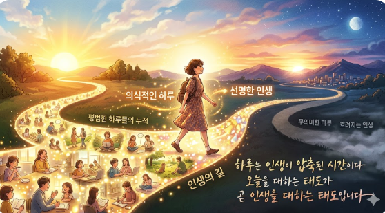 하루는 인생이 압축된 시간이다