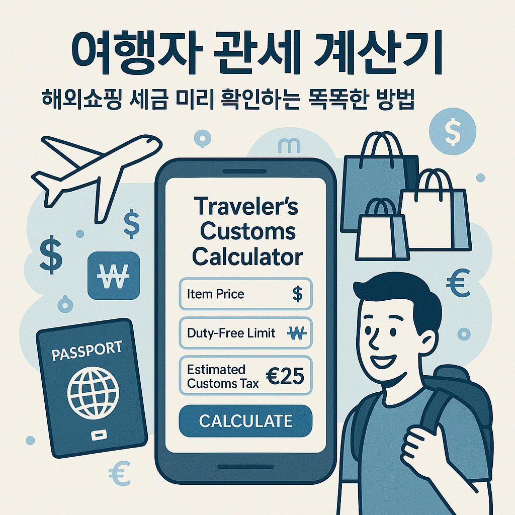 여행자 관세 계산기: 해외쇼핑 세금 미리 확인하는 똑똑한 방법