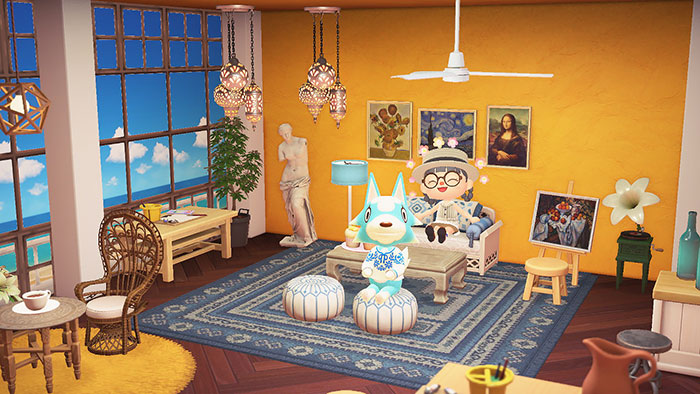 모동숲 해피홈 파라다이스 - 릴리의 그림교실