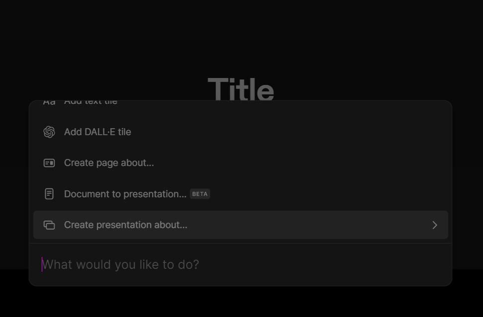 Tome 프롬프트 사용방법