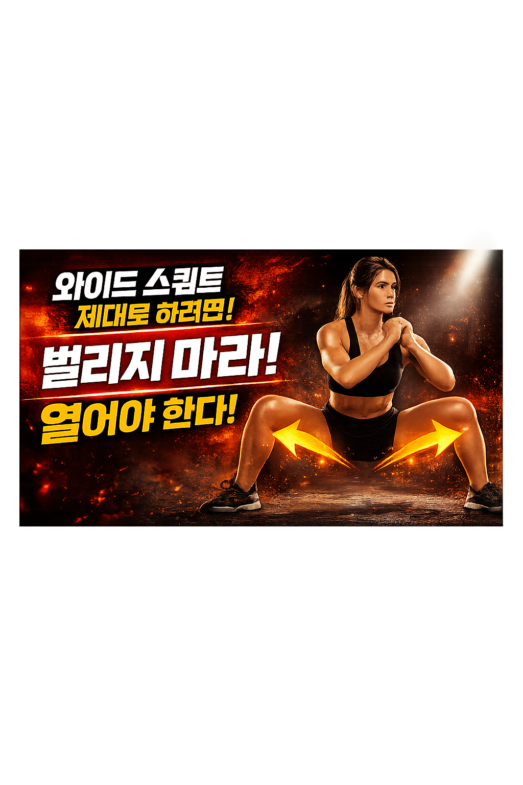 와이드 스쿼트 제대로 하는 기준