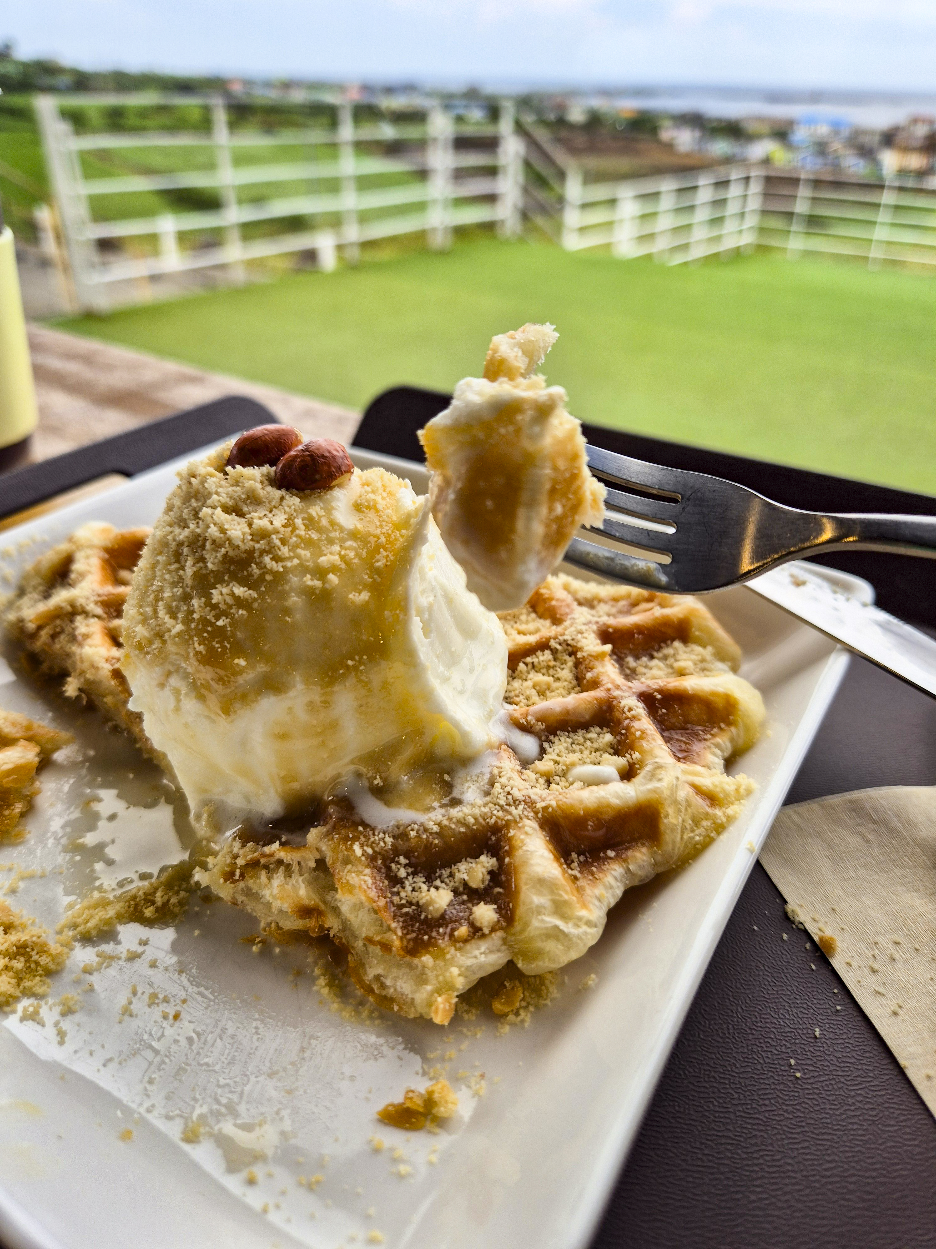 디저트의 근접샷