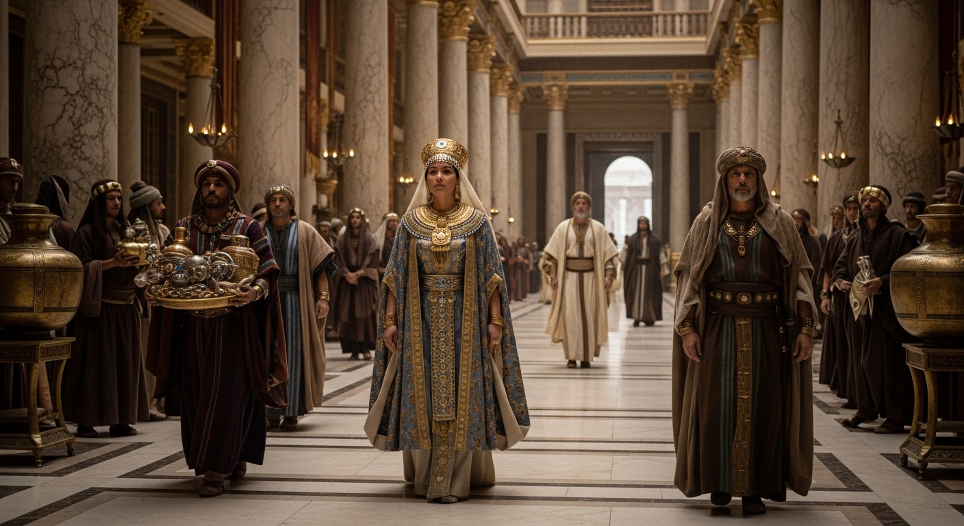 솔로몬을 찾아온 스바여왕