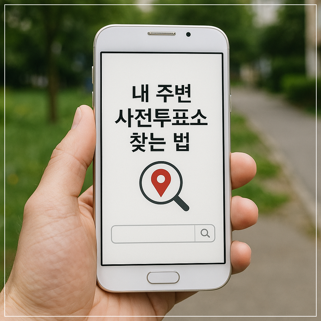 제21대 대통령 선거 사전 투표 내 투표소 찾기