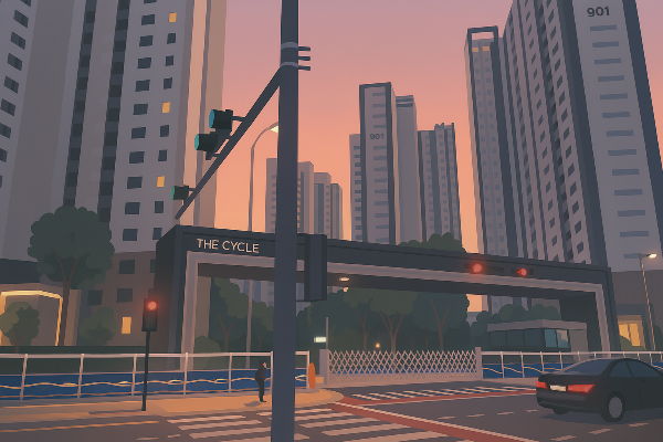 신도시 아파트 단지 이미지