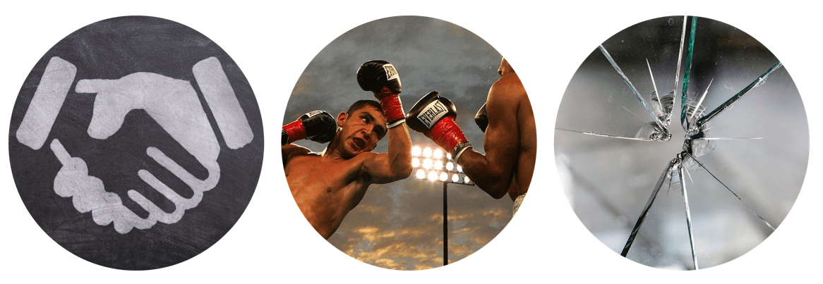 스트레스에 대응하는 3단계 방어체계 : 협상 / 투쟁 또는 도피 / 동결반응