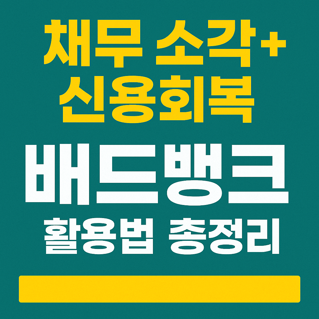 연체 채무자 구제를 위한 배드뱅크 지원 조건