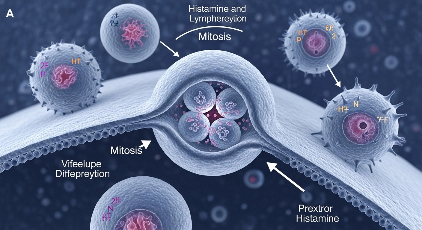 히스타민이 림프구 증식과 분화에 미치는 영향