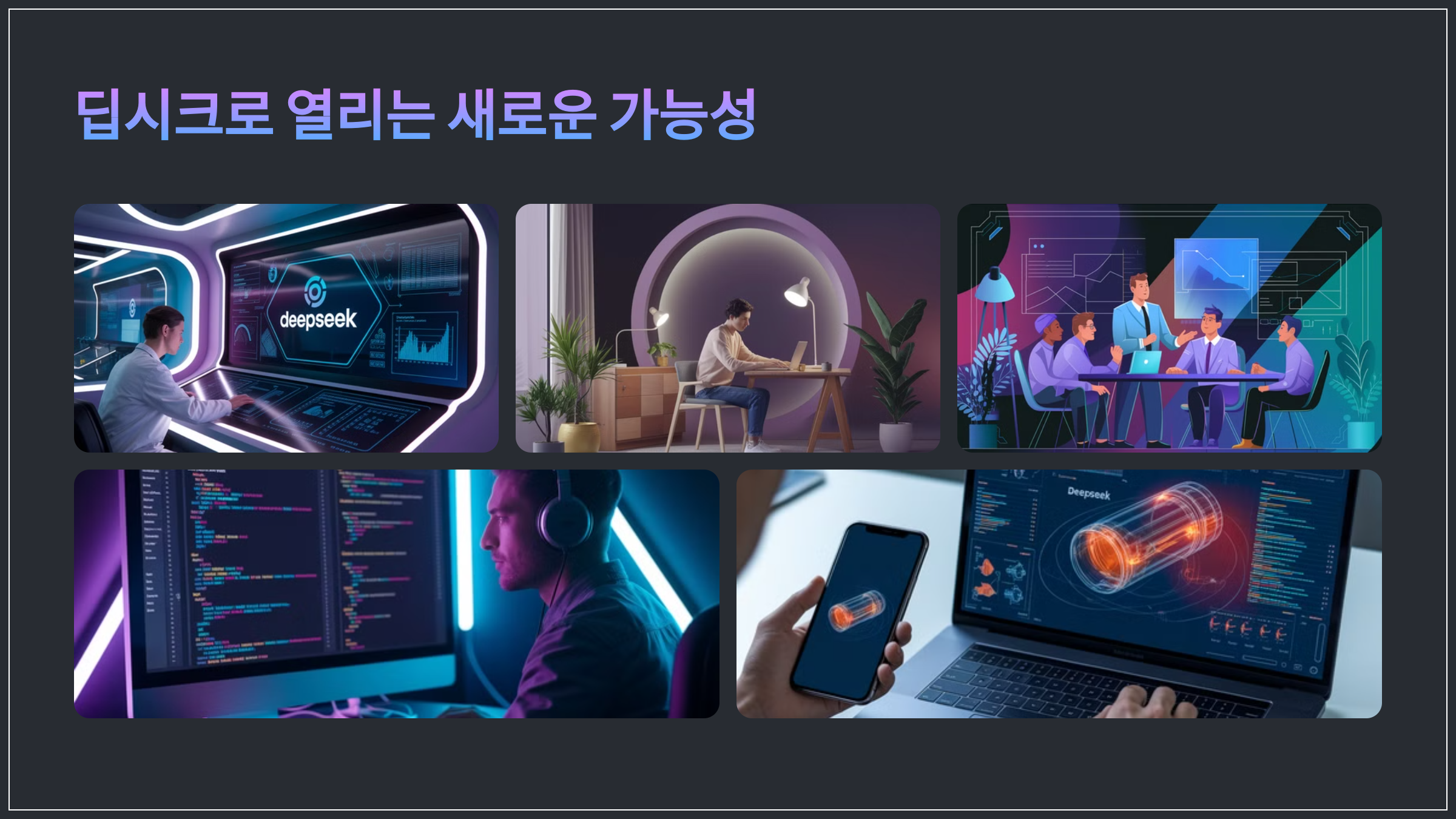 딥시크로 열리는 새로운 가능성