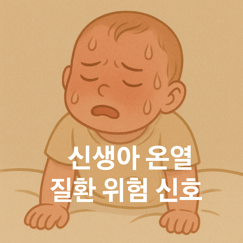 아기 땀 흘리는 건 정상 위험한 신생아 온열 증상 구별법🌡️