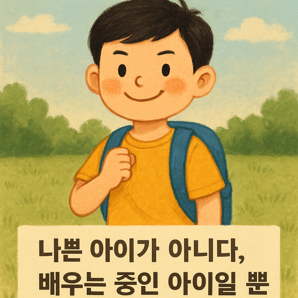 A는 나쁜 아이가 아니다, 배우는 중인 아이일 뿐