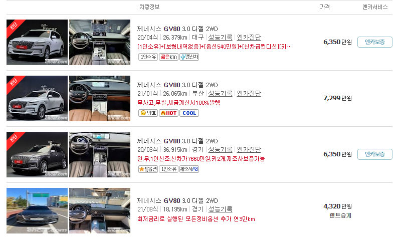 gv80-중고차-가격-디젤 2륜