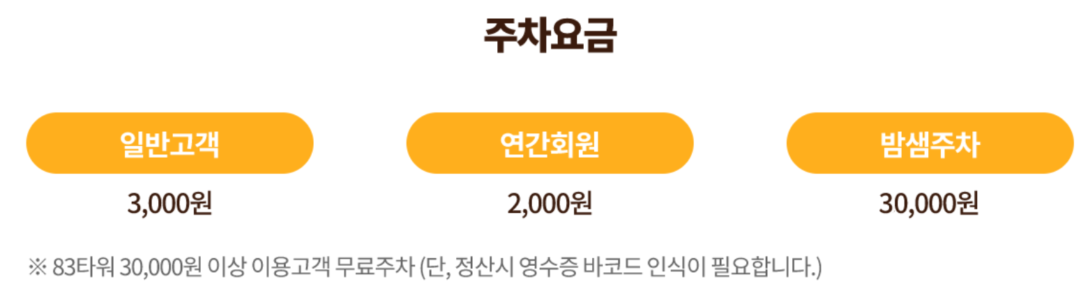 이월드 주차안내