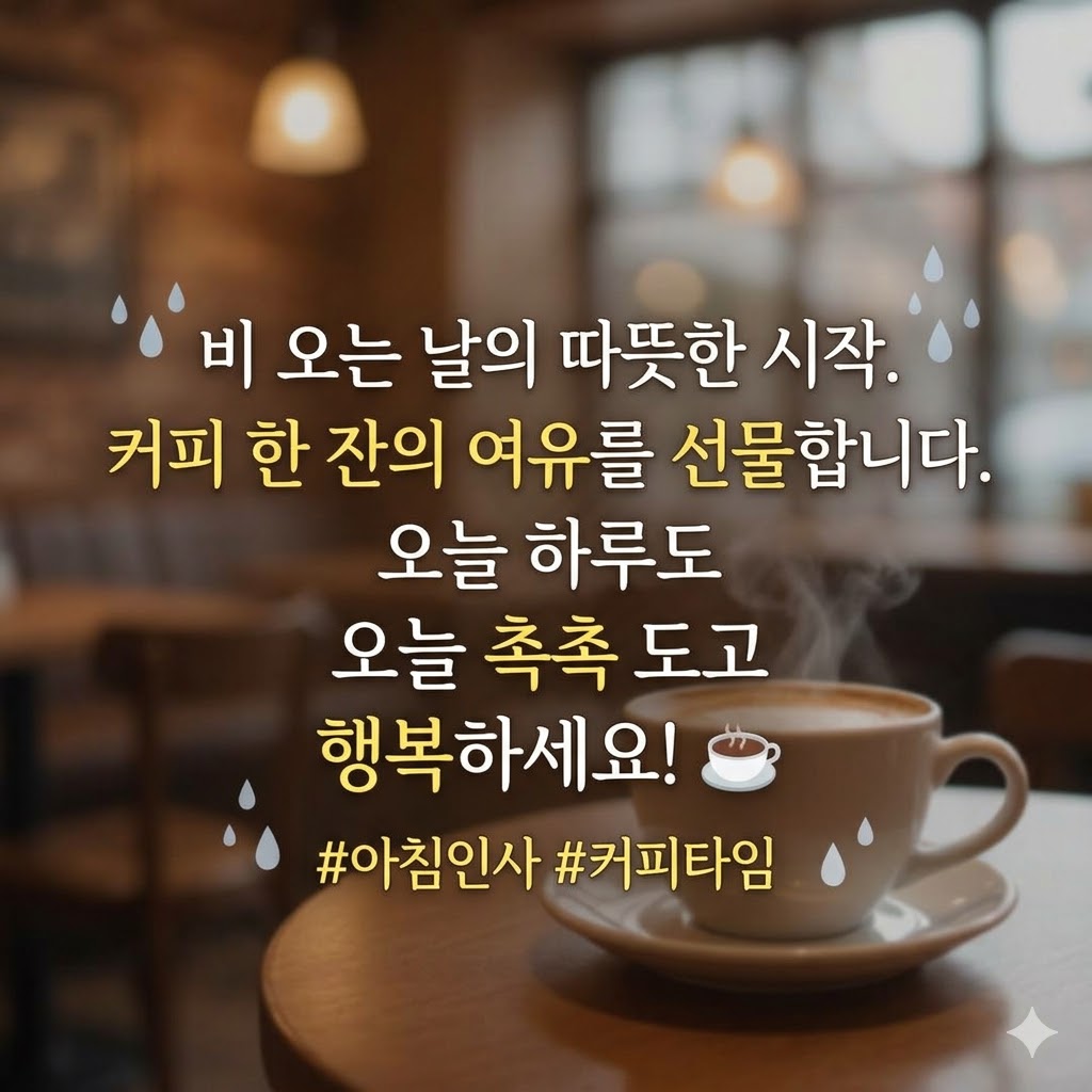 비오는날 인사말