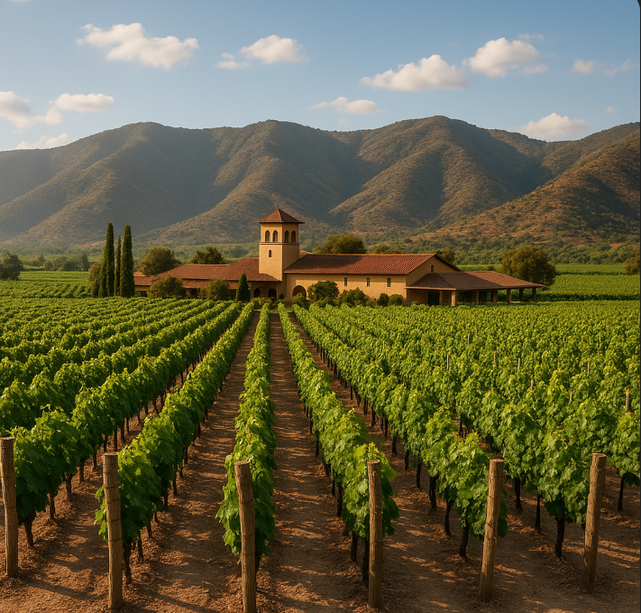 칠레의 와인농장