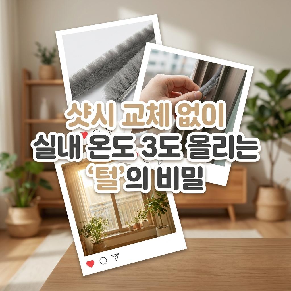 과천 샷시 모헤어 시공 주공아파트 30평형 외풍 완벽 차단 및 단열 해결법