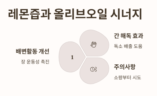 레몬즙 올리브오일 비교