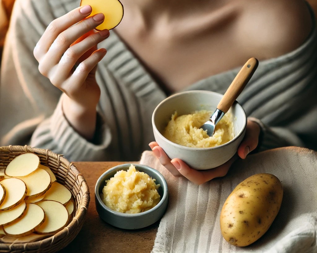 감자로 천연팩 이용