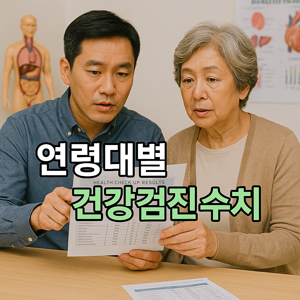 연령대별 건강검진 수치 확인
