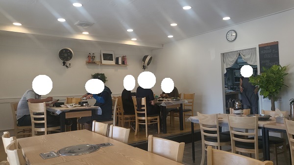 거문도섬 해오름식당 내부 