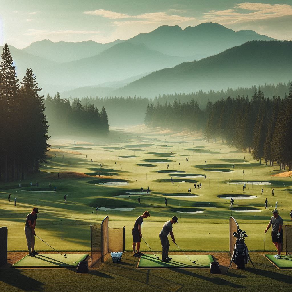 실외골프연습장 배경