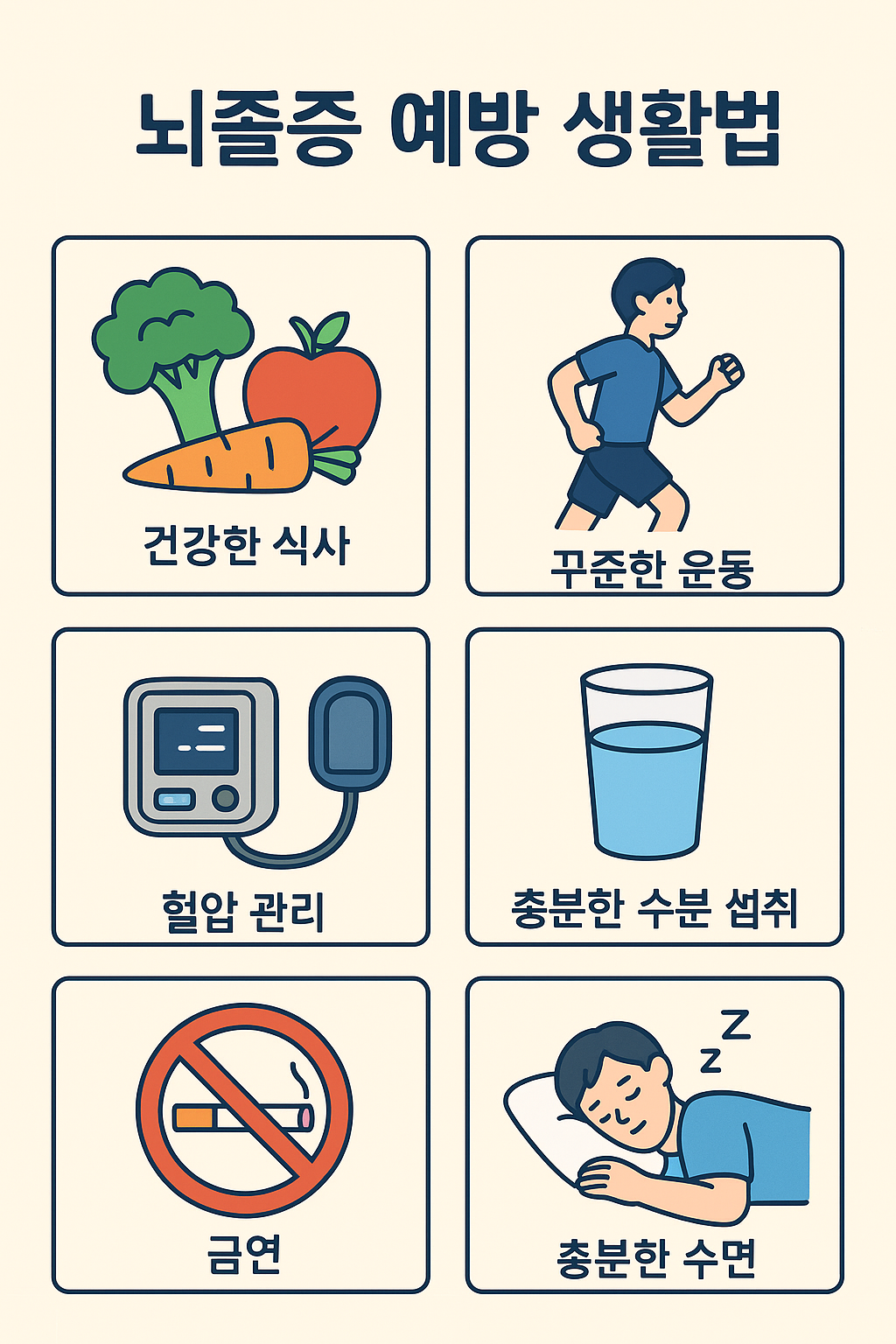 뇌졸증 예방 생활법