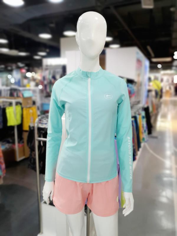 레노마 여성베이직 집업래쉬가드상의 CS2C951