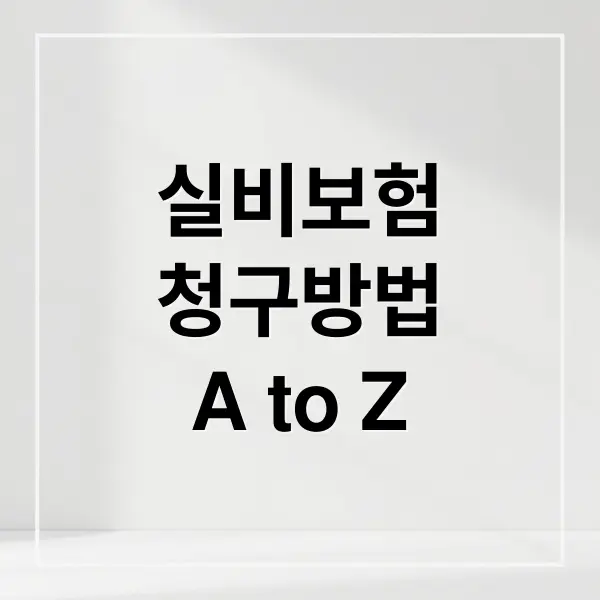 실비보험 청구