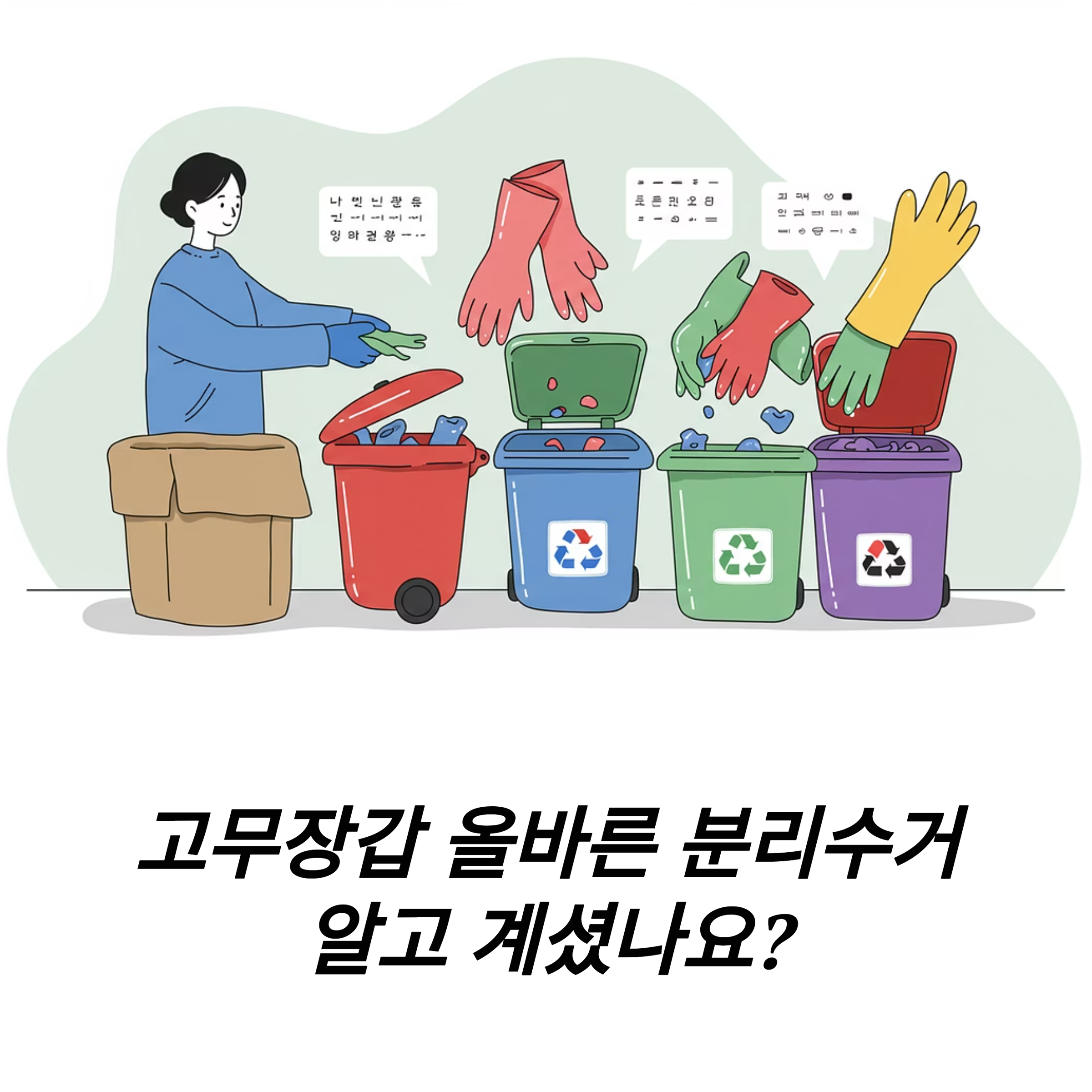 고무장갑 분리수거 방법 분리배출 재사용 아이디어