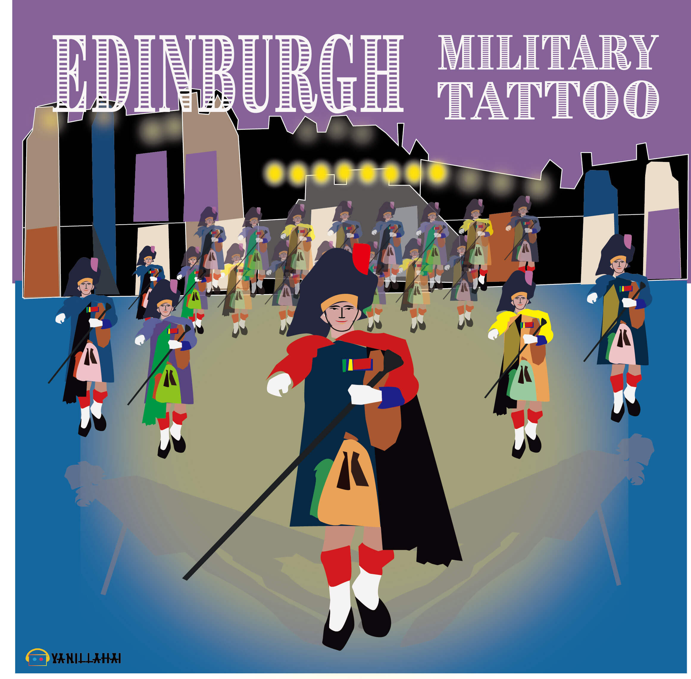 Edinburgh military tattoo in Scotland