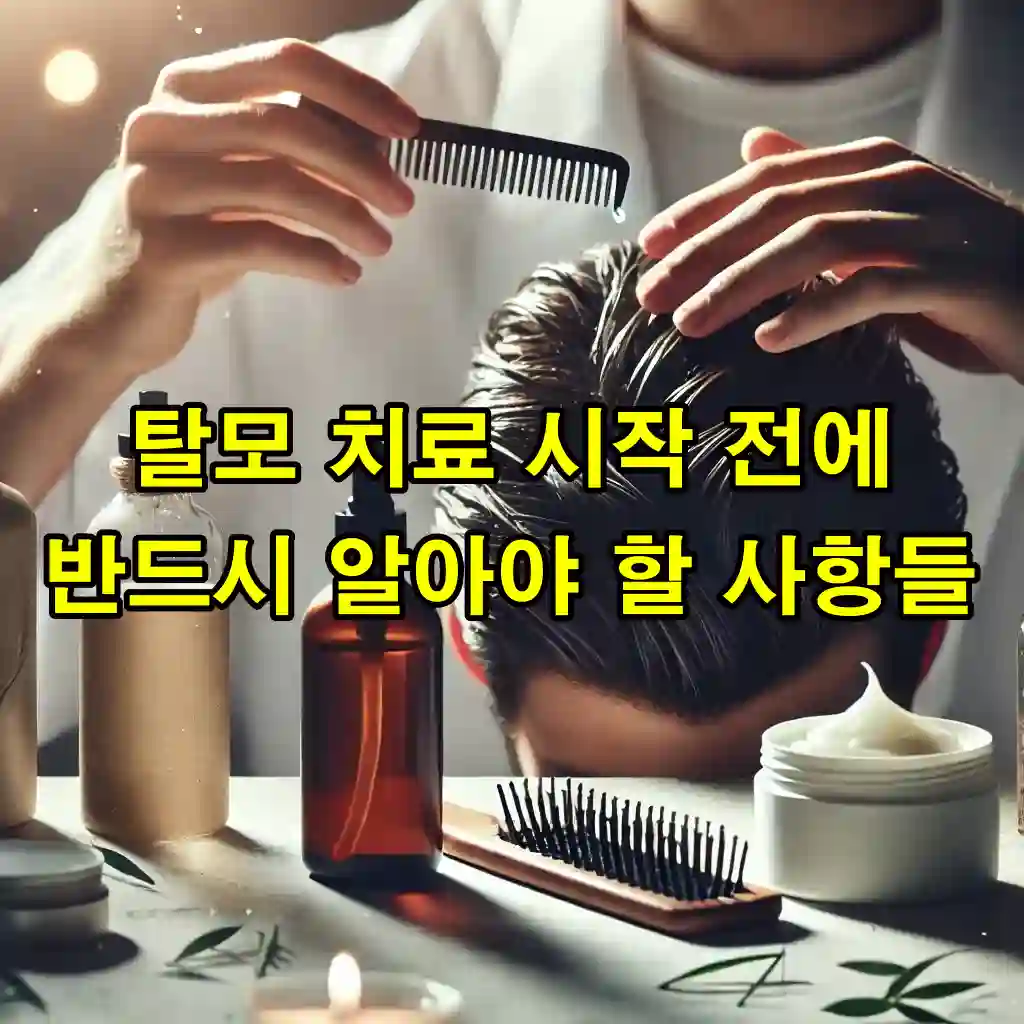 탈모 치료 전 알아야 할 필수 정보 탈모 치료 시작 전에 반드시 알아야 할 사항들!
