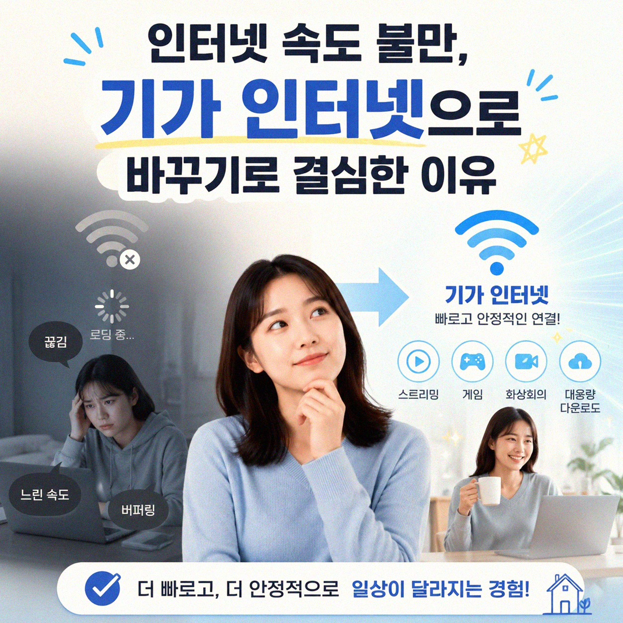 강동역 근처 인터넷 속도 불만, 엘지 유플러스 기가 변경 후 달라진 점