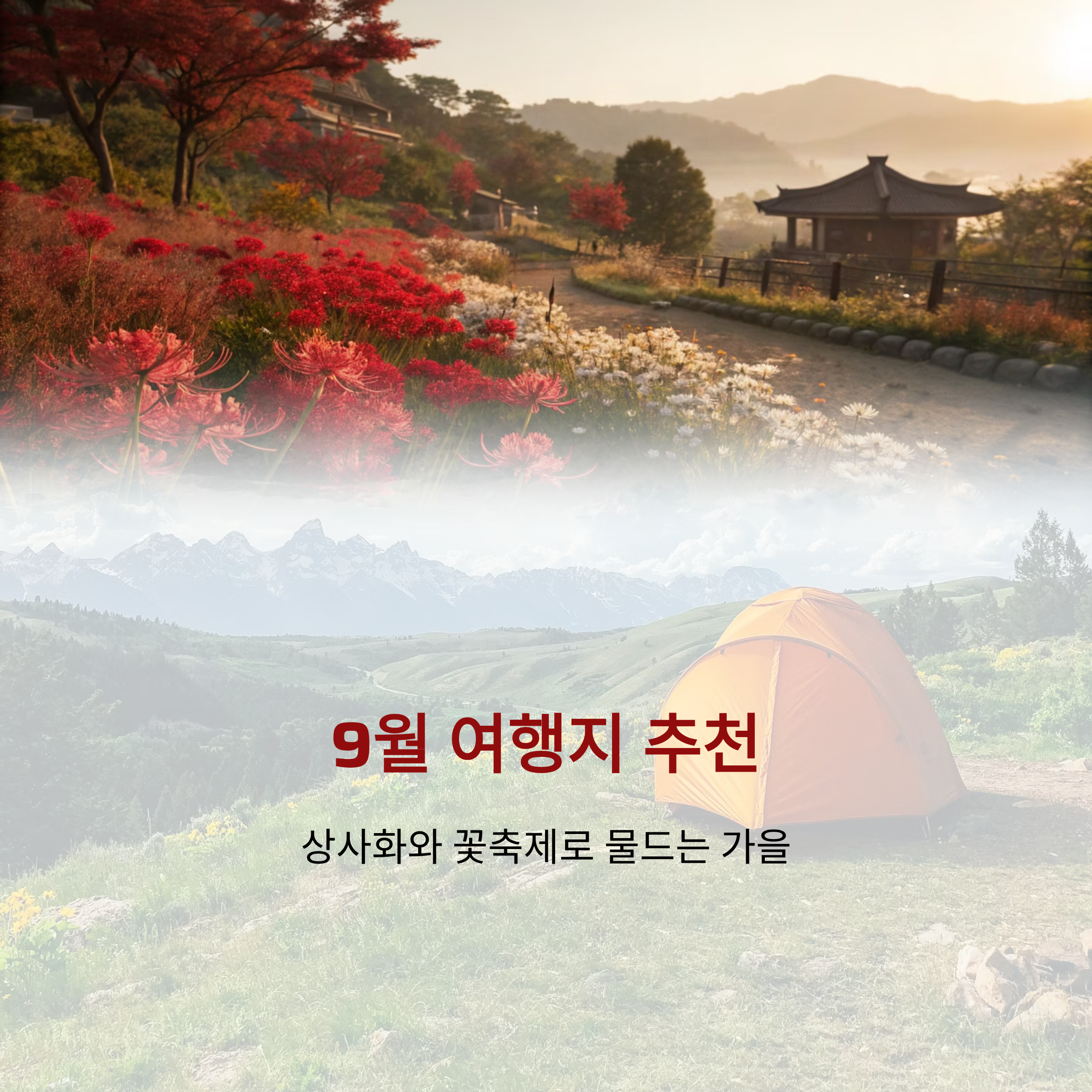 9월 여행지 추천, 상사화와 꽃축제로 물드는 가을