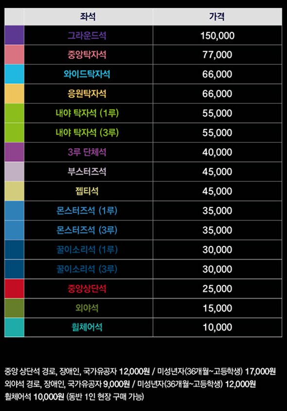 최강야구3 티켓 가격