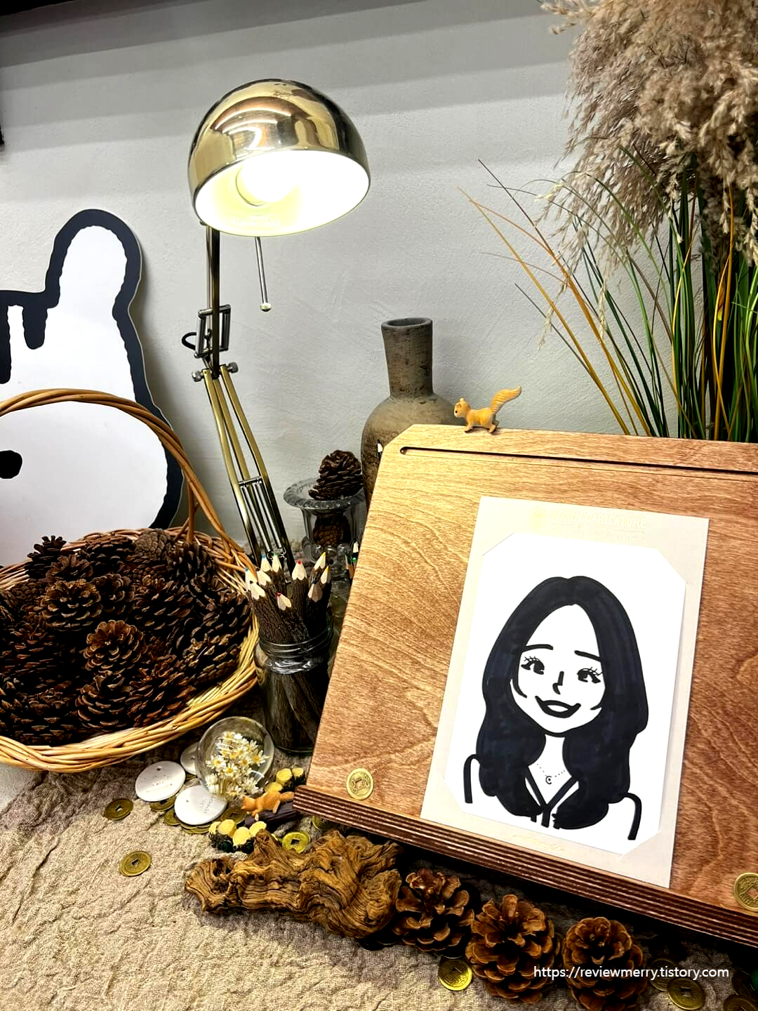 캐리커처 완성 사진